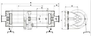 Hydraulic combined mooring winch(Two Drum)